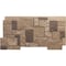 Ekena Millwork 49"W x 24 1/2"H x 1 1/4"D Castle Rock Stacked Stone, StoneWall Faux Stone Siding Panel, Smokey Ridge PNU24X48CRSR - alternate 1